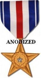 Silver Star Medal - Large Anodized