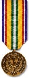 Med-Mid East War Zone Medal - Mini