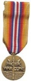 Pacific War Zone Medal - Mini