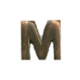 'M' 1/8 inch, Bronze Device