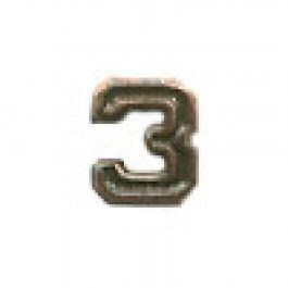 Numeral 3 Bronze