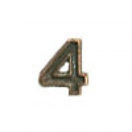 Numeral 4 Bronze