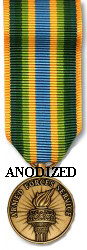Armed Forces Service Medal - Mini Anodized