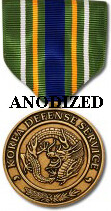 Korea Defense Service Medal - Large Anodized