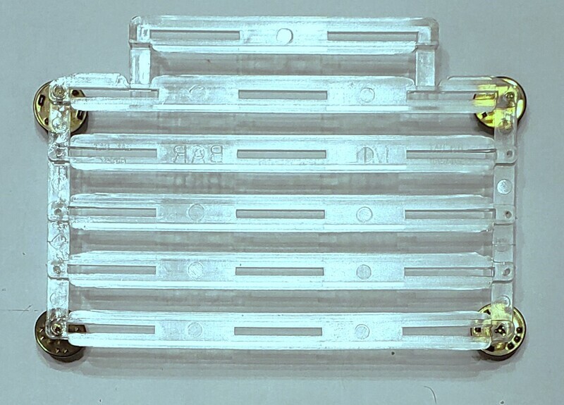 Ribbon Bar (17) - with 1/8 inch space, Clear