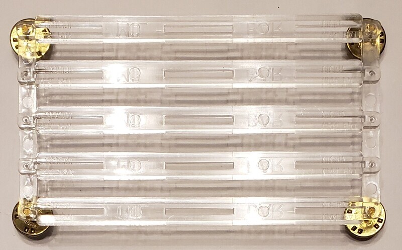 Ribbon Bar (15) - with 1/8 inch space, Clear