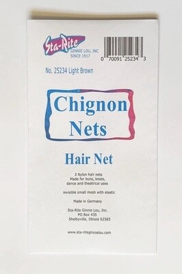 Chignon Hairnets - 3 Ct