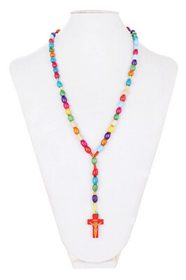 Beaded Rosary Necklace
