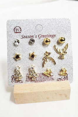 Christmas Earrings Set (6 Pack)