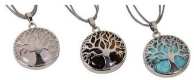 Tree of Life Gemstone Necklace