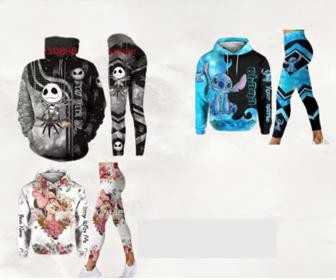 New Hoodie And Leggings Women's Yoga Pants Sweatpants Personalised