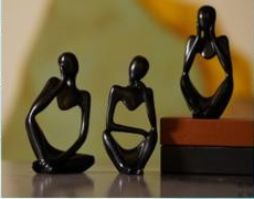 Abstract Thinker Sculpture Set