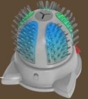 Electric Cat Massager Brush - Catnip & LED Interactive Grooming Toy