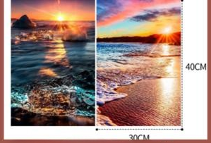 Ocean Double Diamond Art