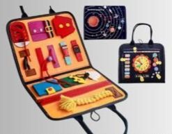 Montessori Busy Board - Educational Sensory Activity Toy for Toddlers