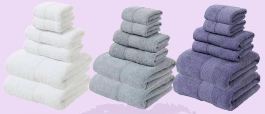 OOTB 100% Cotton Towel Sets