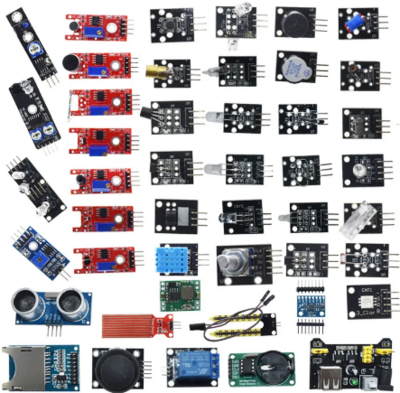 45 in 1 Sensors Modules Starter Kit better than 37in1 sensor kit 37 in 1 Sensor Kit UNO R3 MEGA2560
