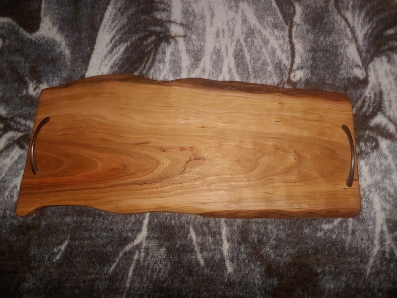 Raw Edge Wooden Charcuterie Board - Cherry