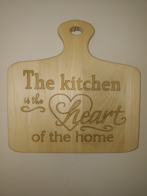 Oiled,  Customized Poplar Cutting Board