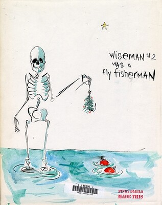 Wiseman #2 Was a Fly Fisherman - Pinky Diablo Christmas Fly Fishing Watercolor