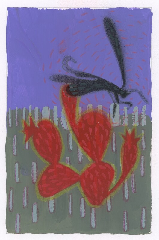 Fly Cactus Bug - Texas Artist Leslie Kregel Fly Cactus Bug - Texas Artist Leslie Kregel