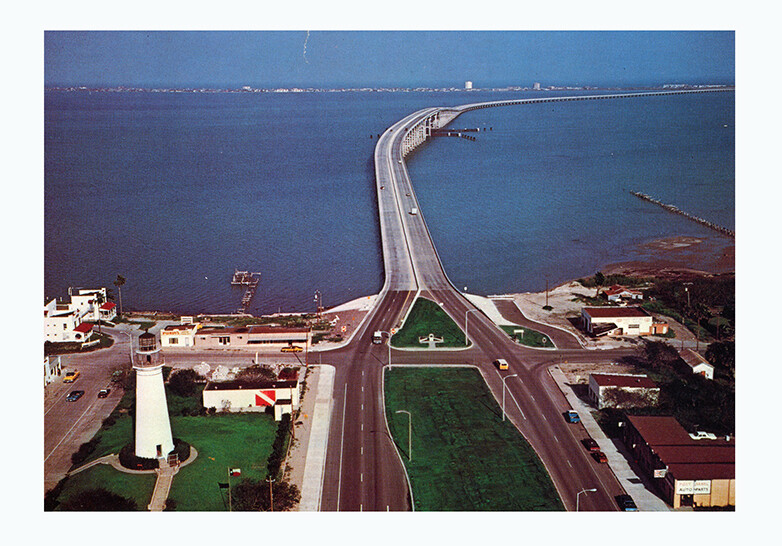 Port Isabel Texas Vintage Postcard Image - Aerial Photograph Port Isabel