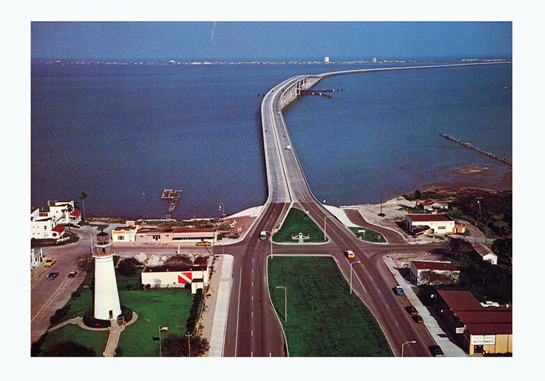 Texas Vintage Postcard Image - Aerial Photograph Port Isabel