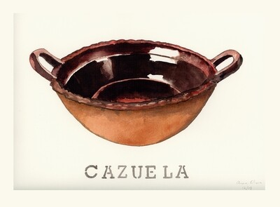 Cazuela - Aurora Cabrera Water Color Print