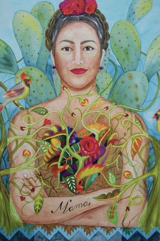 Mama - Full Wrap Reproduction by Texas Artist Aurora Cabrera Mama - Full Wrap Reproduction by Texas Artist Aurora Cabrera