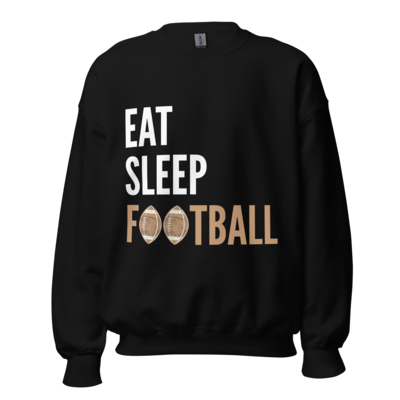 Eat Sleep Football Crewneck Sweatshirt