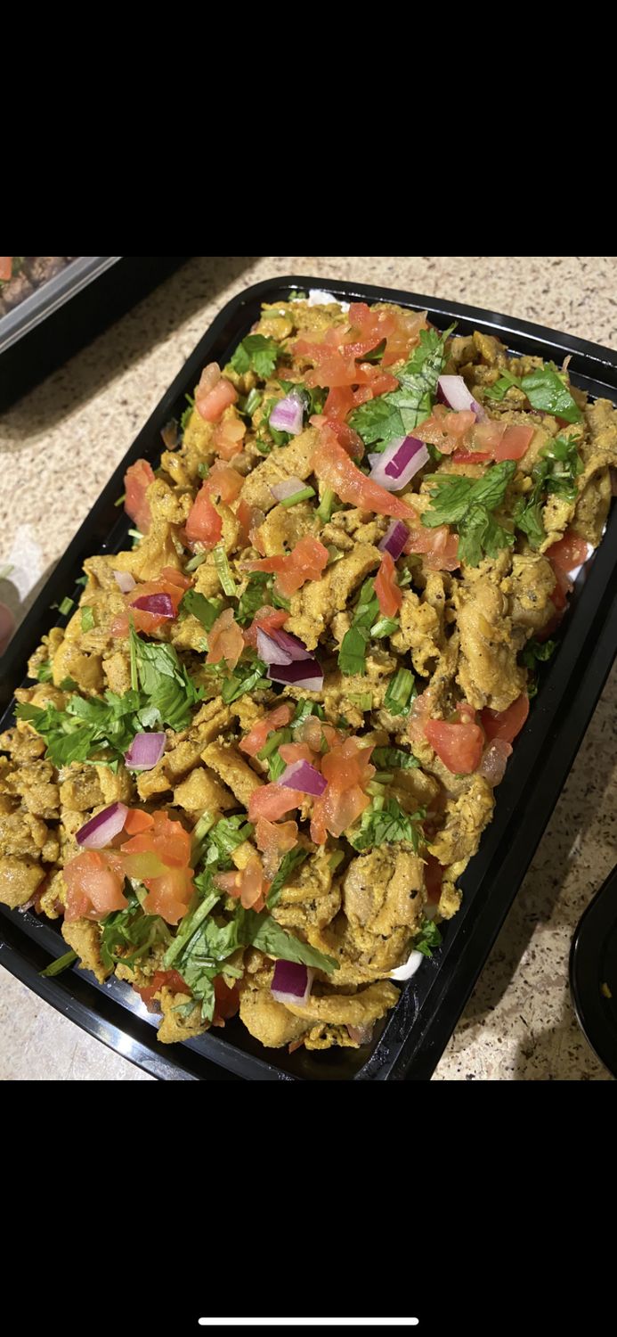 Half Size Chicken Layered Dip (Cold) and Half Size Chips