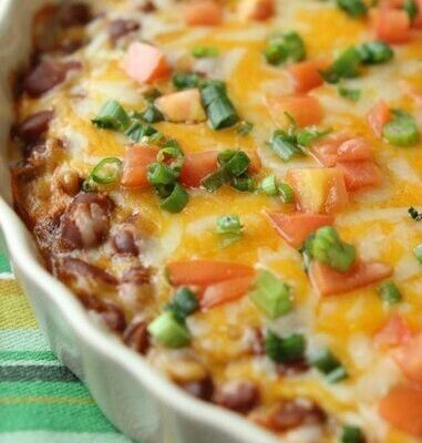 Half Size Supreme Beef Carne Asada Bean Dip (Cold) and Half Size Chips