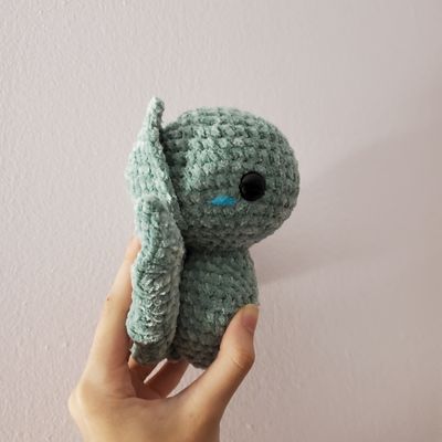 Bat Crochet Plushie - Sage Green