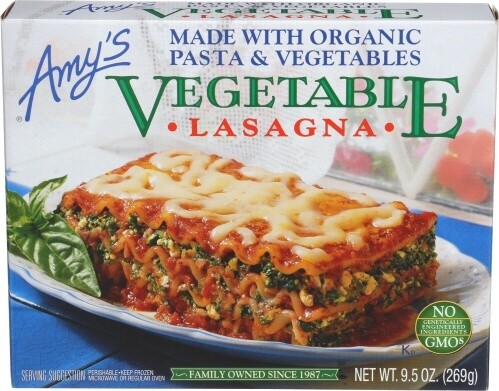 Amy’s Vegan GF Vegetable Lasagna