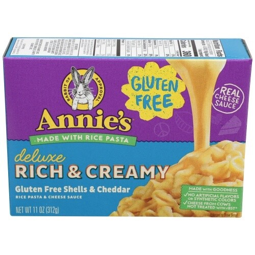 Annie’s Deluxe Rich & Creamy Shells & Classic Cheddar - Gluten Free