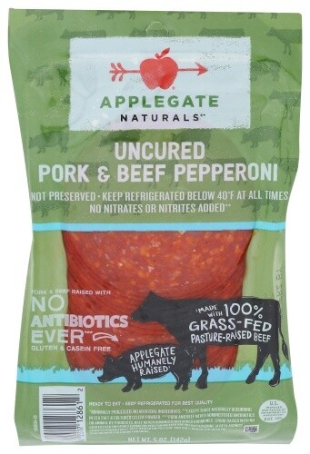 Applegate Natural Uncured Pork & Beef Pepperoni