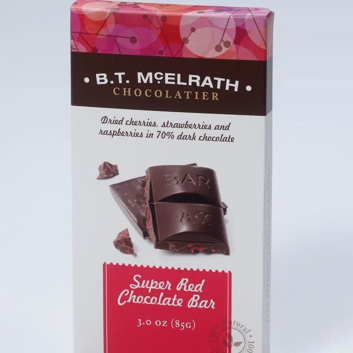 B.T. McElrath Chocolatier Super Red Chocolate Bar