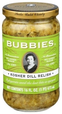 Bubbies Kosher Dill Relish