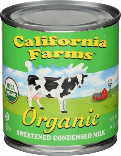 California Farms Organic Sweetened Condensed Milk