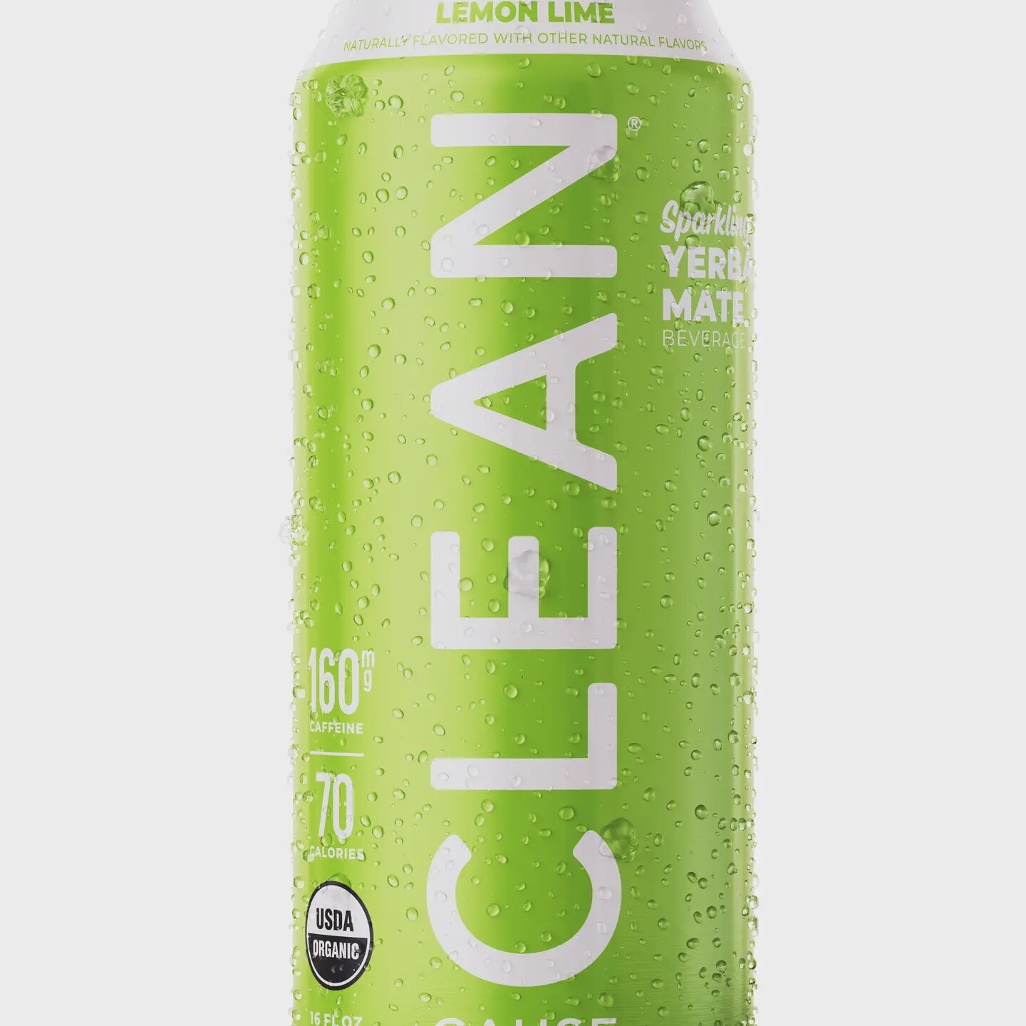 Clean Cause Lemon Lime Organic Sparkling Yerba Mate