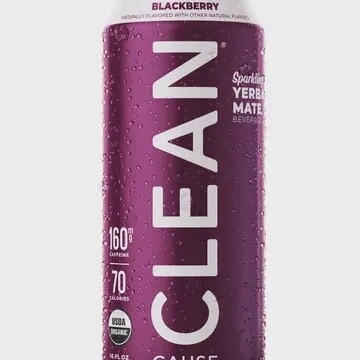 Clean Cause BlackBerry Organic Sparkling Yerba Mate