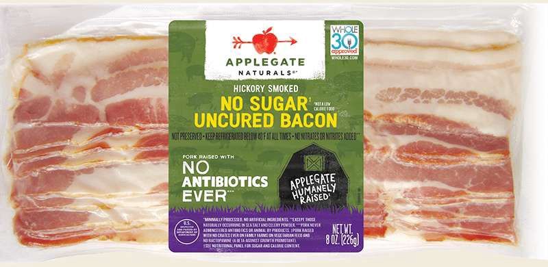 Applegate No Sugar Uncured Bacon 8oz