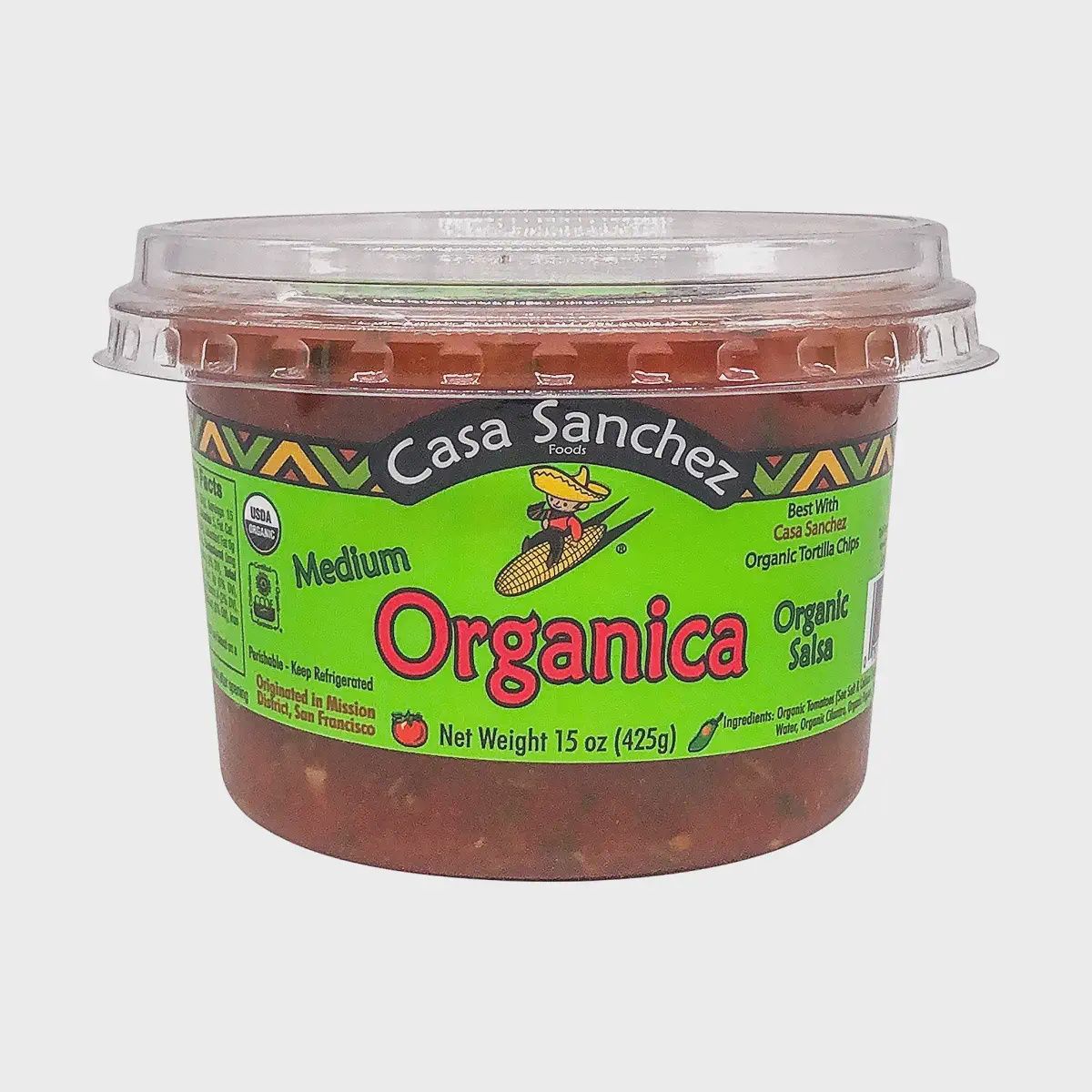 Casa Sanchez Medium Organic Salsa
