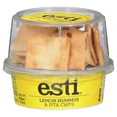 Esti Lemon Hummus with Pita Chips to Go