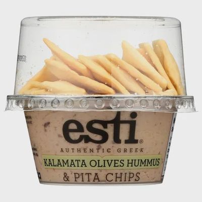 Esti Kalamata Hummus with Pita Chips to go