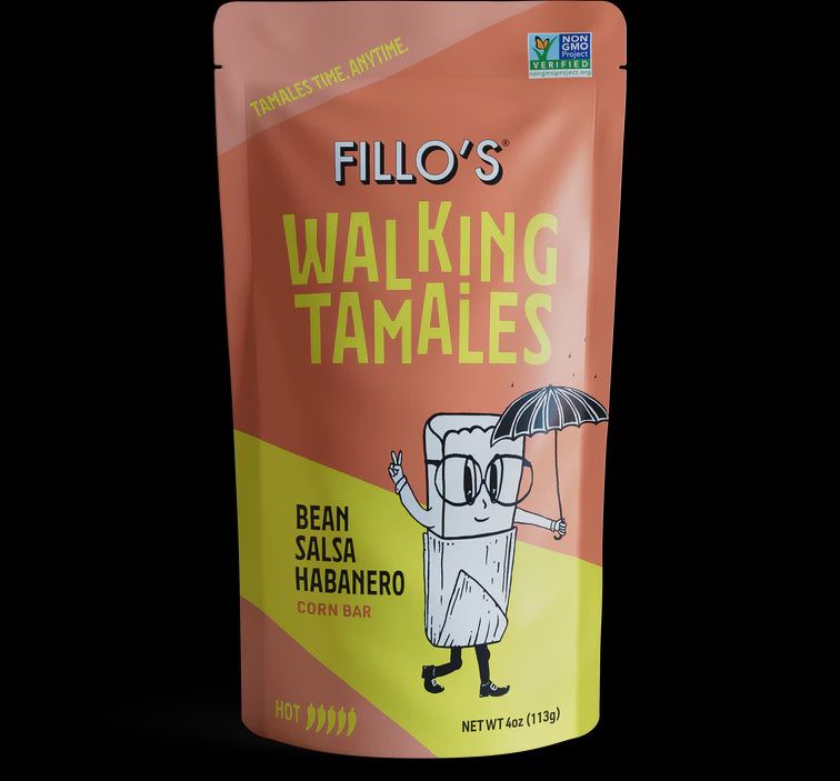 Fillo’s Walking Tamales Bean Salsa Habanero Corn Bar