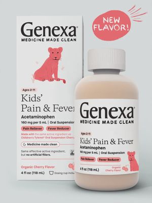 Genexa Kids Pain & Fever Cherry Flavor