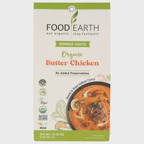 Food Earth Simmer Sauce Organic  Butter Chicken