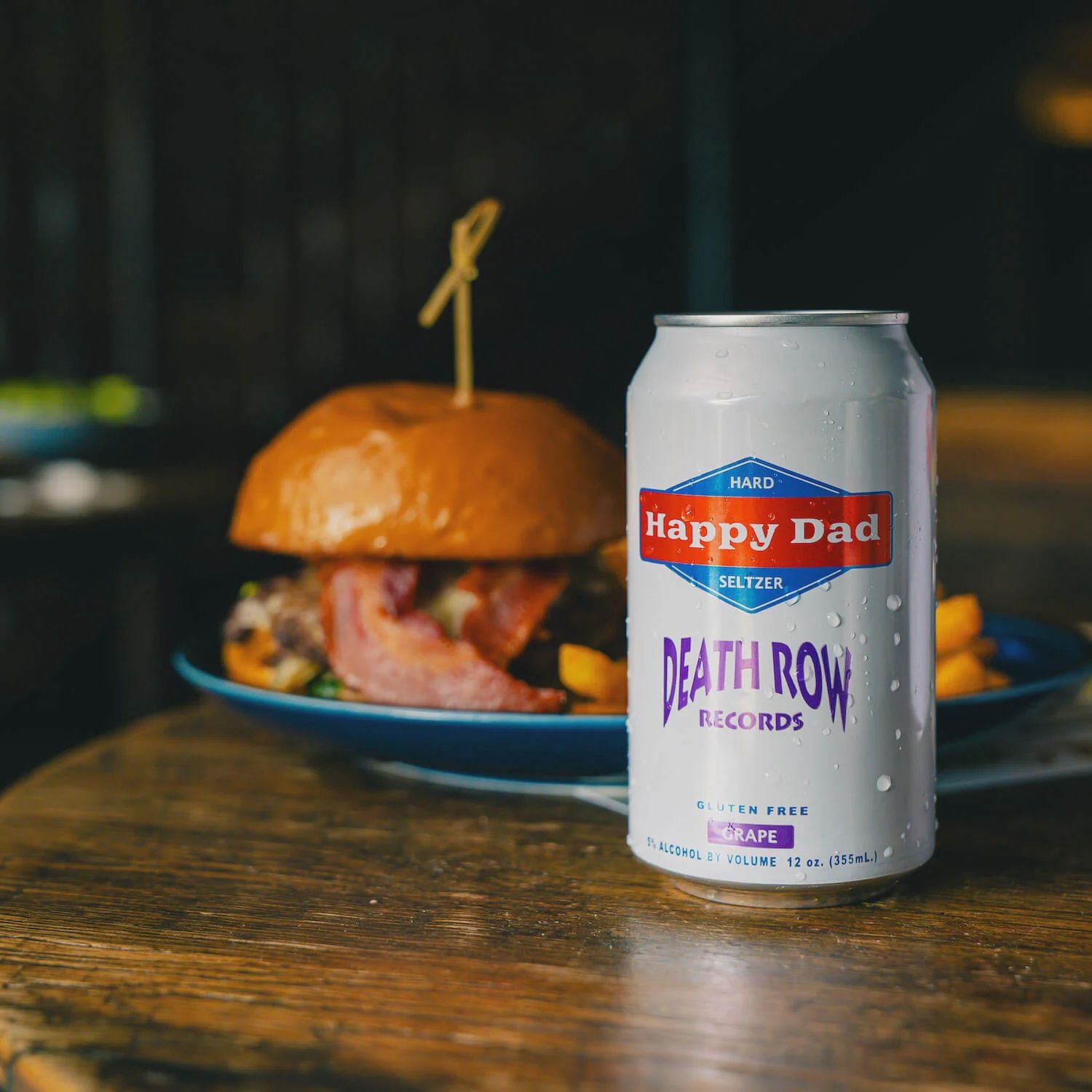 Happy Dad Hard Seltzer Grape Death Row Records Can