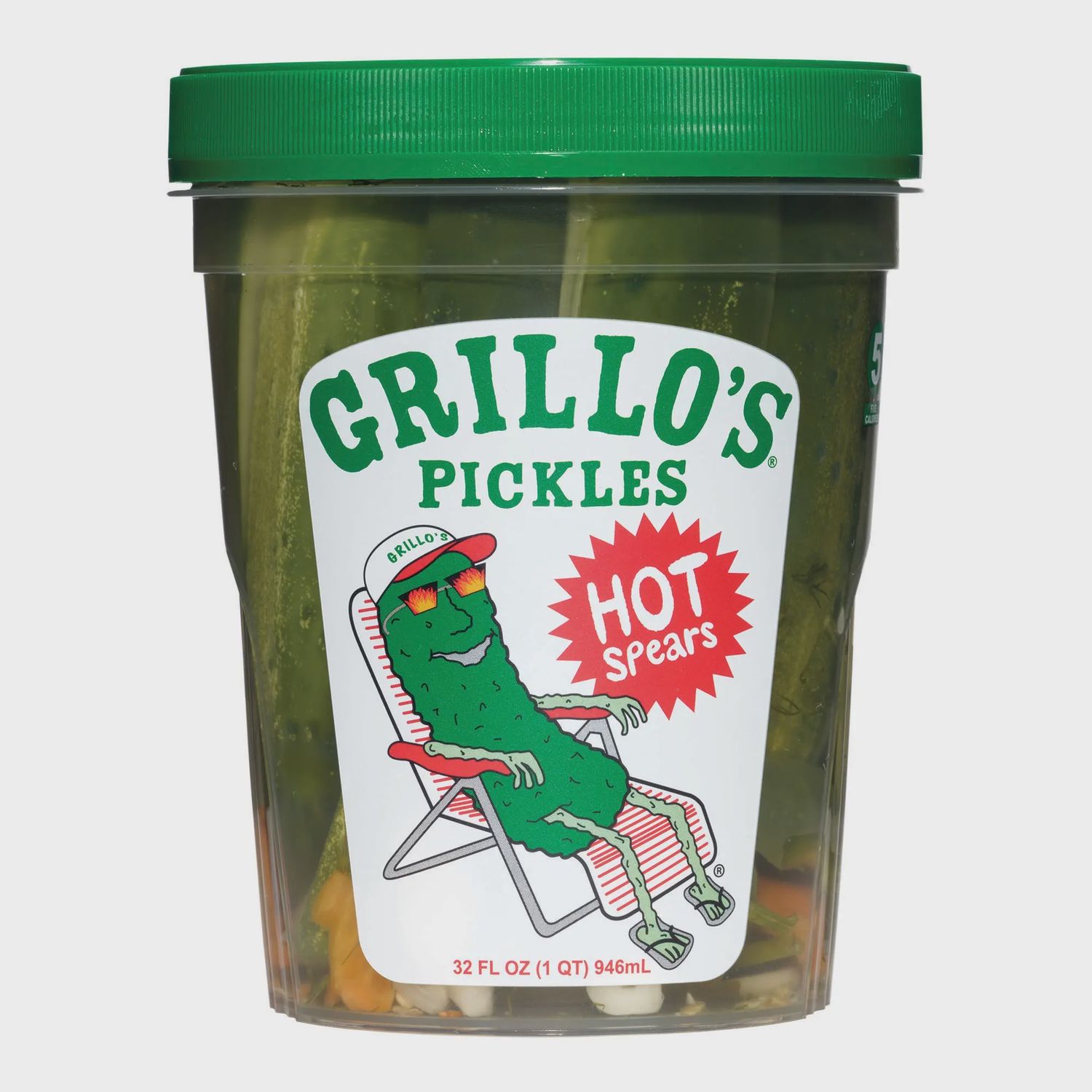 Grillos Pickles Spears Dill Hot Italian